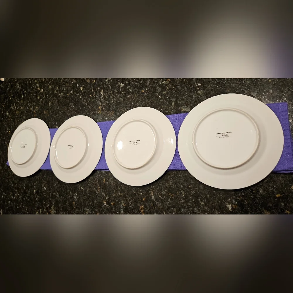 4 (Set) Bread & Butter Imperial China W Dalton #5671 